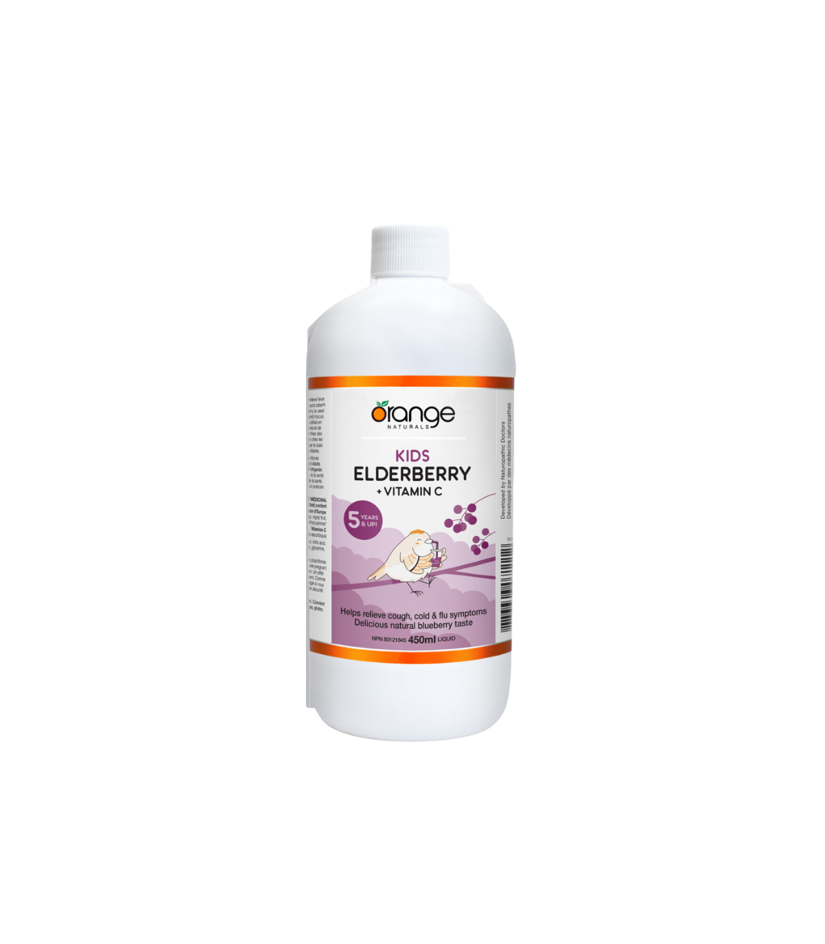 Orange Naturals 아이 엘더베리 + 비타민 C 450ml - 액체 | 매일 업데이트되는 특가 상품 | VITASHOP