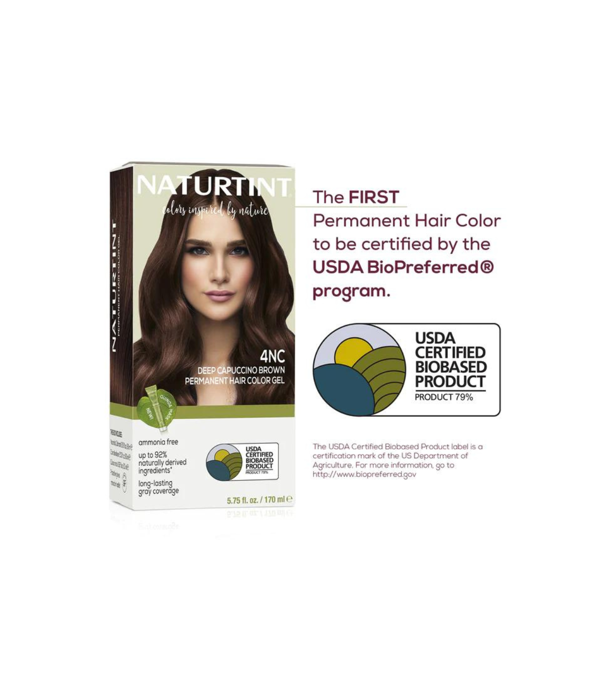 Naturtint Permanent Hair Colour 4NC (Cappuccino Brown)