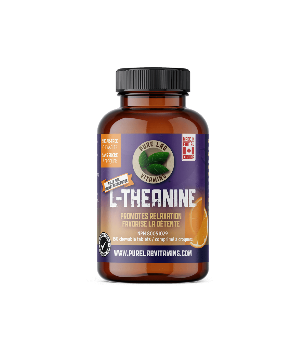 PURE LAB VITAMINS L-Theanine - Chewables 150 Vegi-capsules | Unbeatable Prices, Daily Deals | VITASHOP