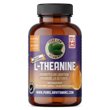 PURE LAB VITAMINS L-Theanine - Chewables 150 Vegi-capsules | Unbeatable Prices, Daily Deals | VITASHOP