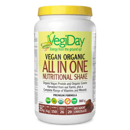 VegiDay VegiDay All In One Nutritional Shake, Decadent Chocolate 900 g | Prix imbattables, Bonnes Affaires du jour | VITASHOP