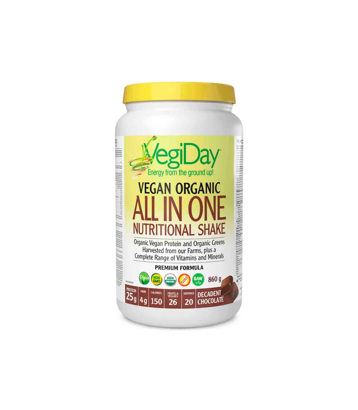 VegiDay VegiDay All In One Nutritional Shake, Decadent Chocolate 900 g | Prix imbattables, Bonnes Affaires du jour | VITASHOP