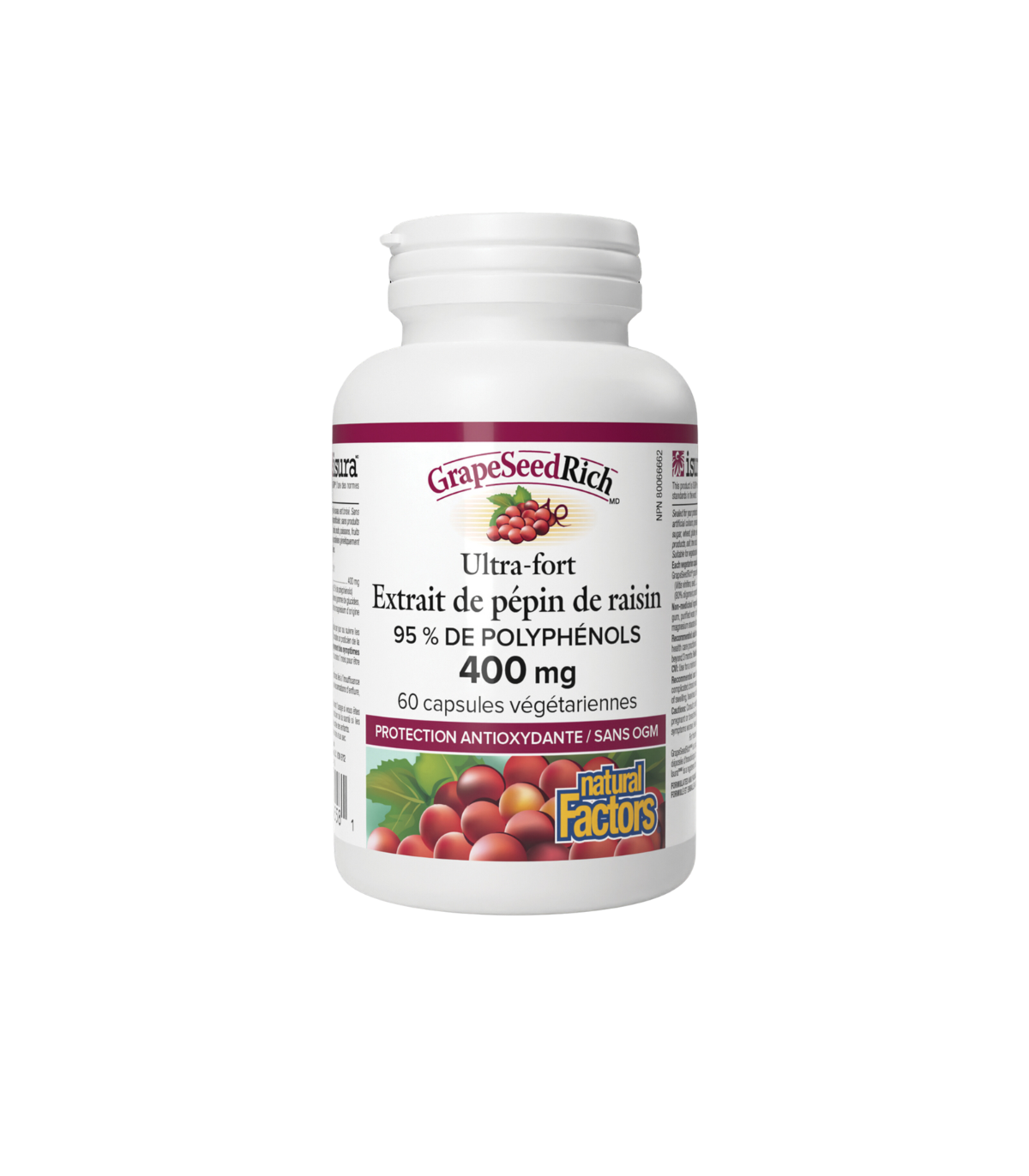 Natural Factors Super Strength Grape Seed Extract 400mg 60caps