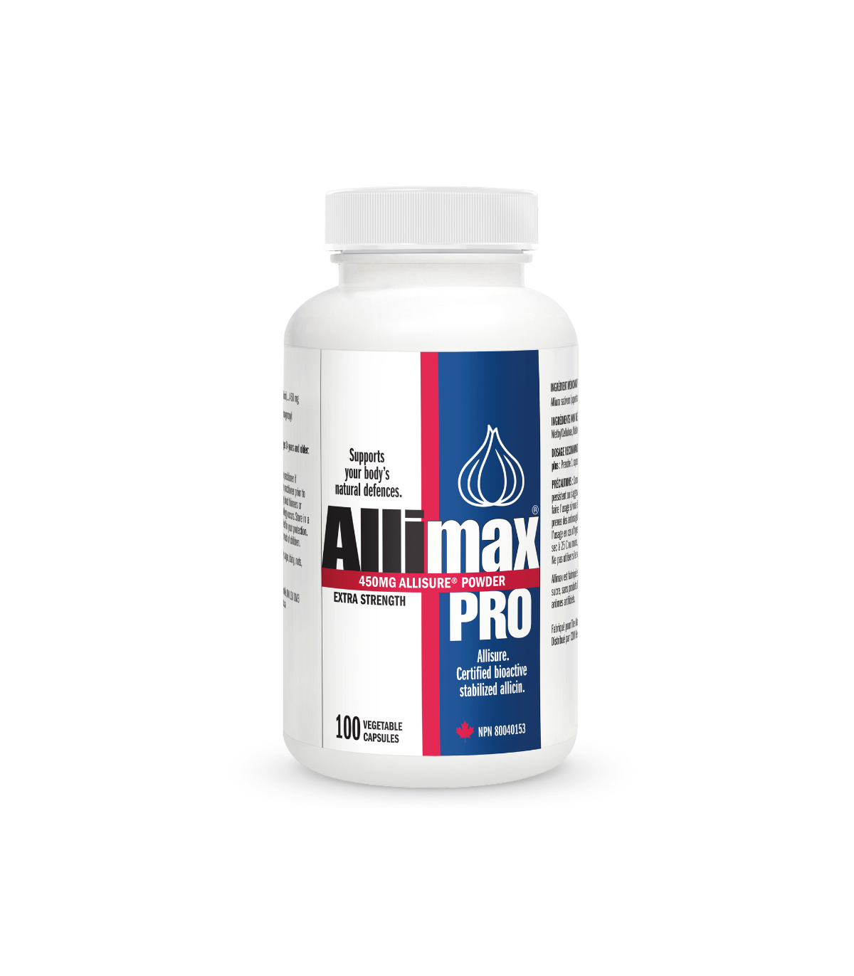 Allimax PRO 450mg Practitioner Strength 100 Gélules | Prix imbattables, Bonnes Affaires du jour | VITASHOP