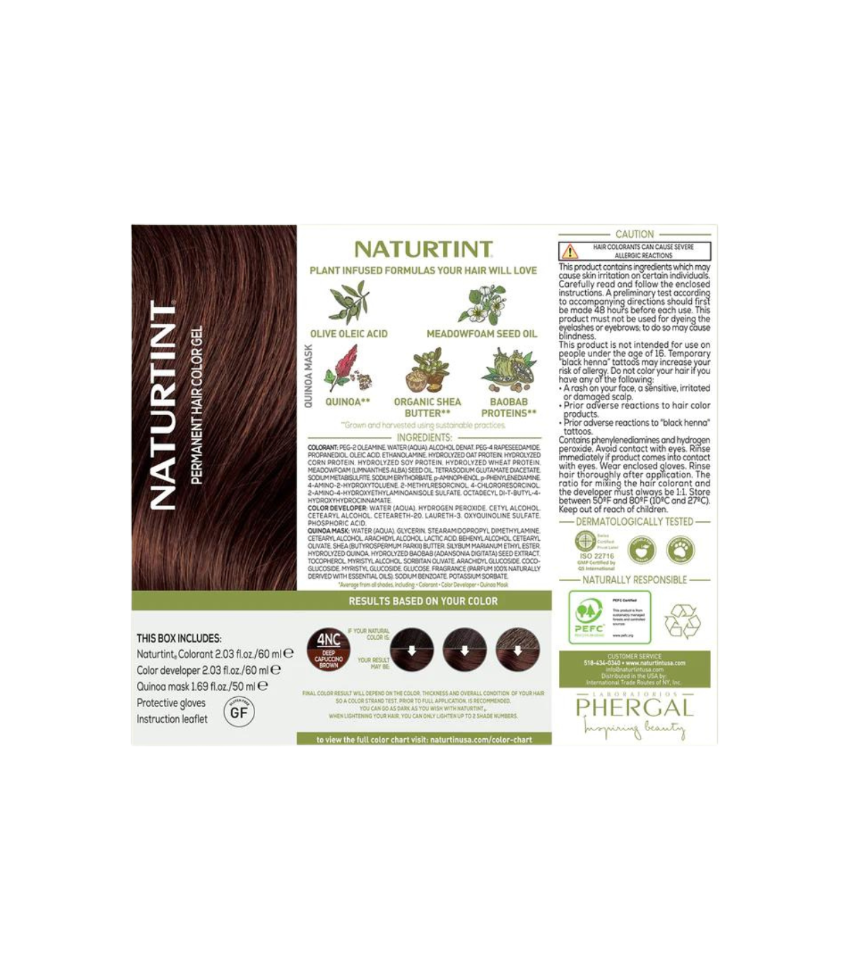 NATURTINT [2 for Deal] 퍼머넌트 헤어 컬러 4NC (카푸치노 브라운) | 매일 업데이트되는 특가 상품 | VITASHOP