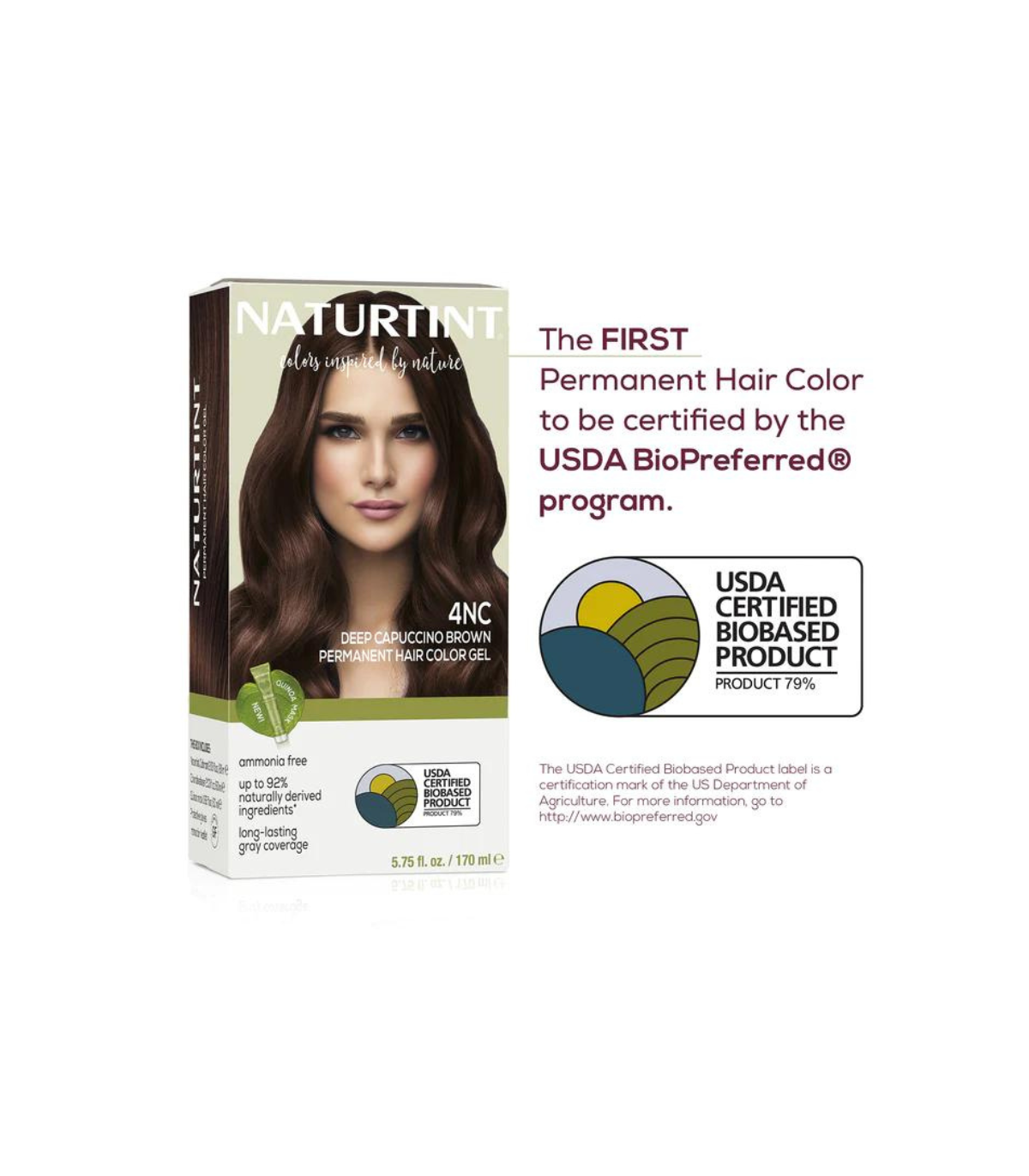Naturtint Permanent Hair Colour 4NC (Cappuccino Brown)