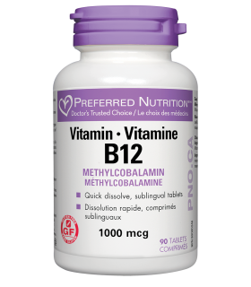 Preferred Nutrition Vitamin B12 1000mcg 90 Tablets | Unbeatable Prices, Daily Deals | VITASHOP