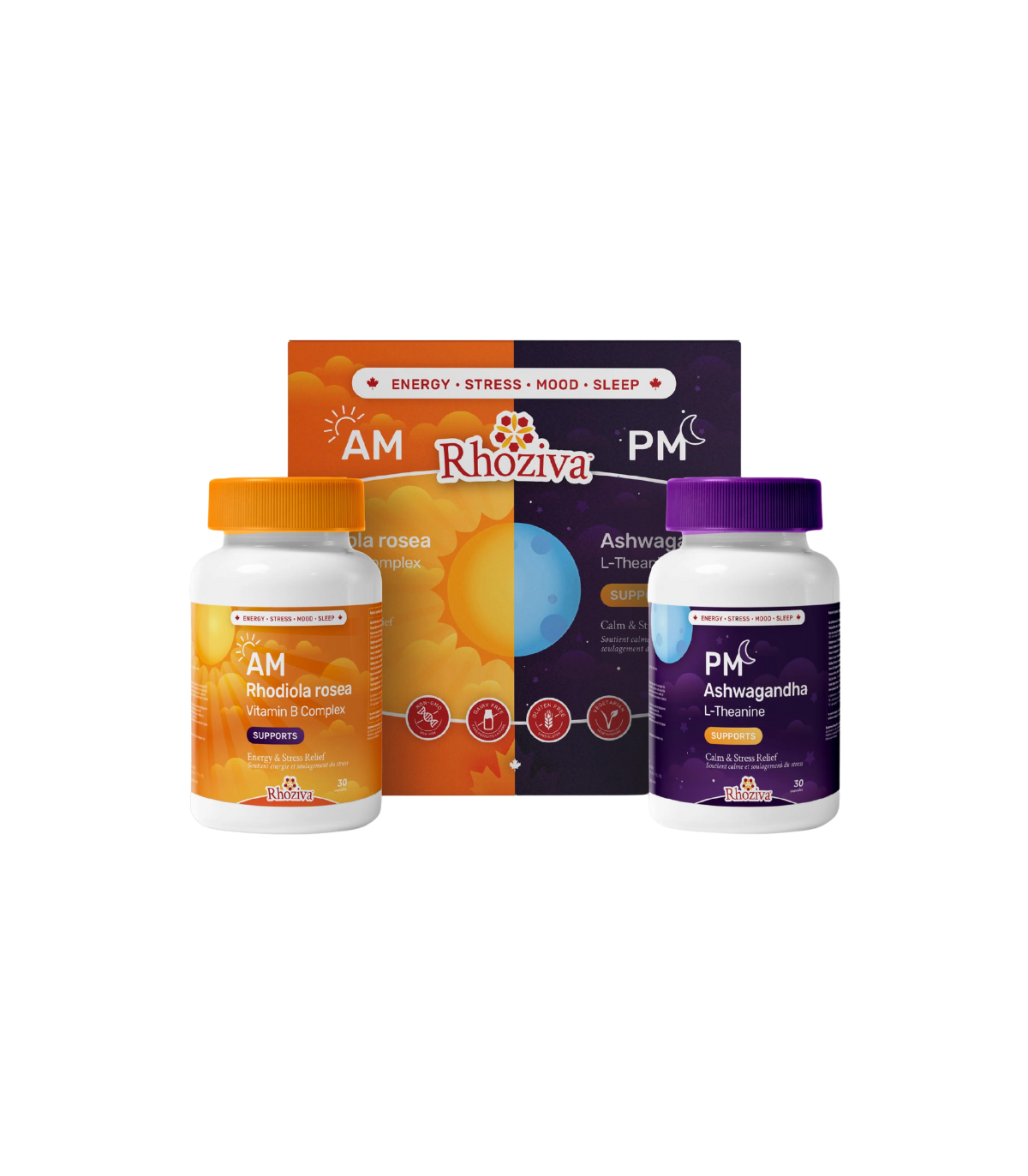 Nanton Nutraceuticals Rhoziva AM/PM 장비 60의 모자 | 매일 업데이트되는 특가 상품 | VITASHOP