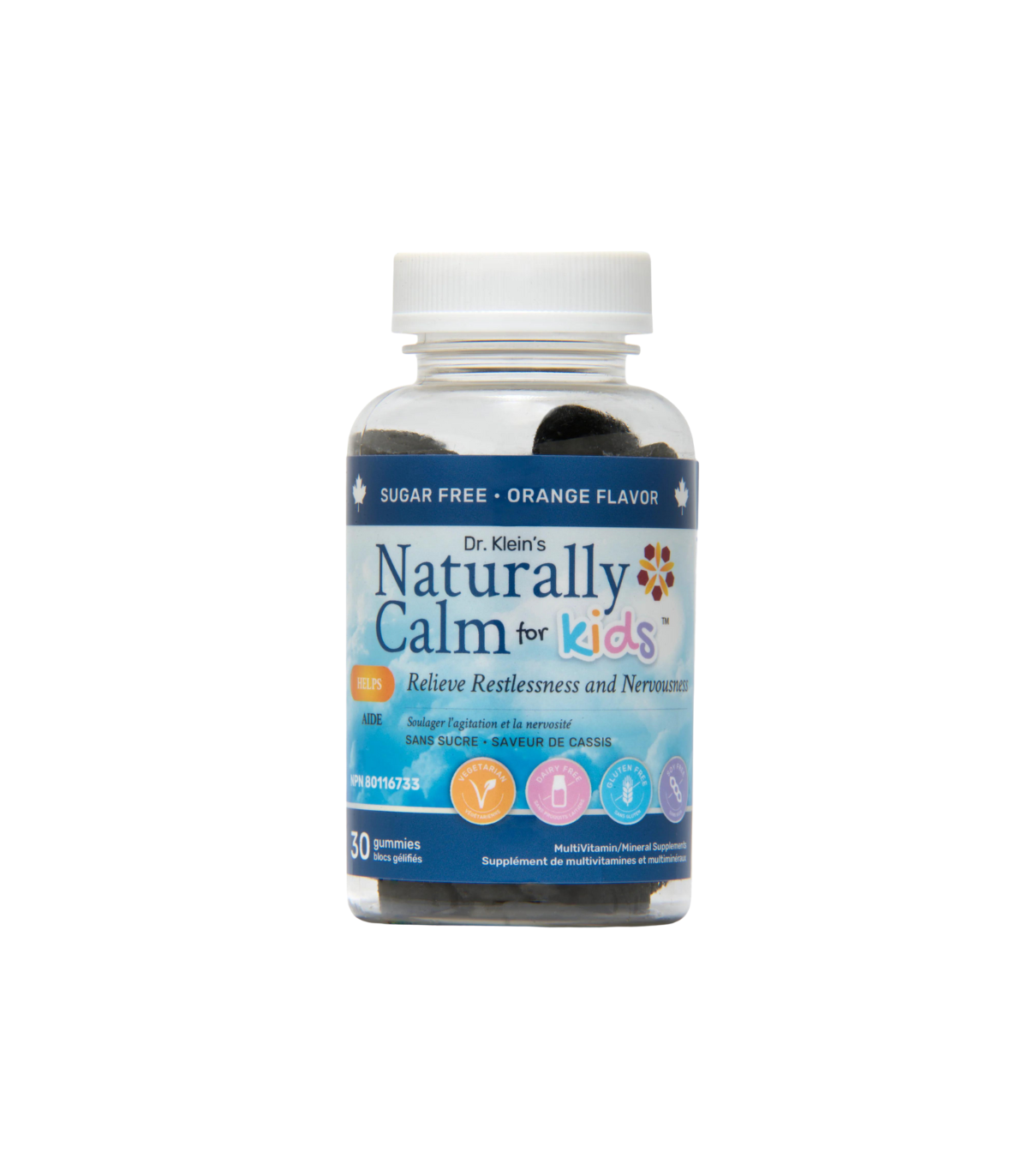 Nanton Nutraceuticals Naturally Calm 30 Gummies (오렌지) 어린이를위한 | 매일 업데이트되는 특가 상품 | VITASHOP