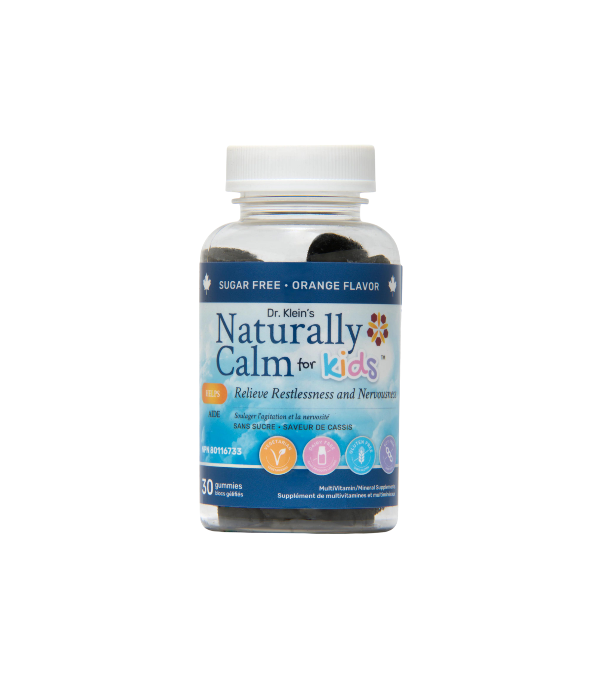 Nanton Nutraceuticals Naturally Calm 30 Gummies (Orange) for Kids | Unbeatable Prices, Daily Deals | VITASHOP