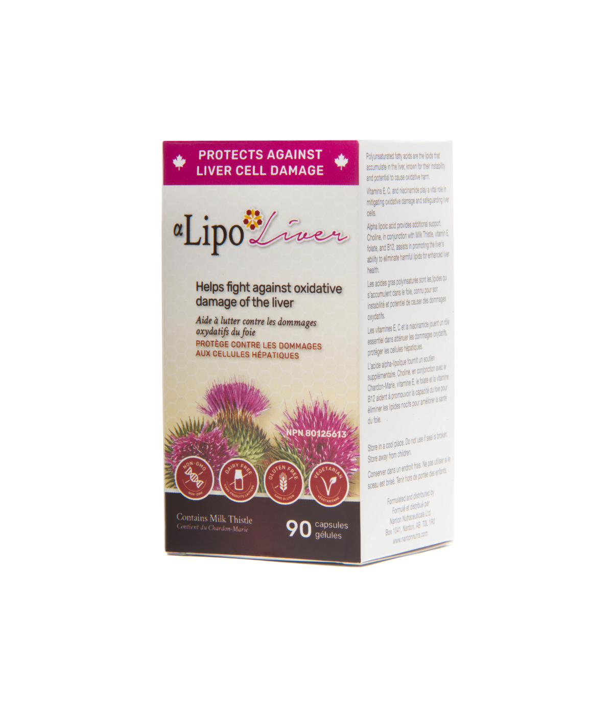Nanton Nutraceuticals 알파 Lipo Liver 90 모자 | 매일 업데이트되는 특가 상품 | VITASHOP