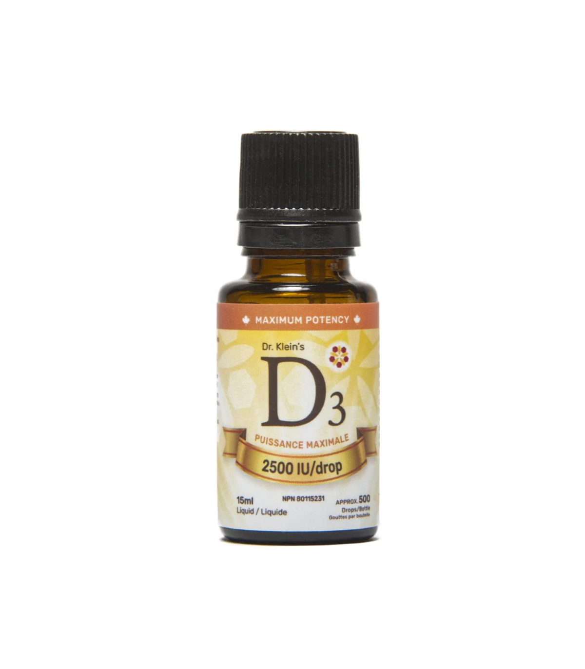Nanton Nutraceuticals Vitamine D3 Potence maximale 2500 IU goutte 15ml |MISUMI Prix le plus bas, tous les jours | VITASHOP