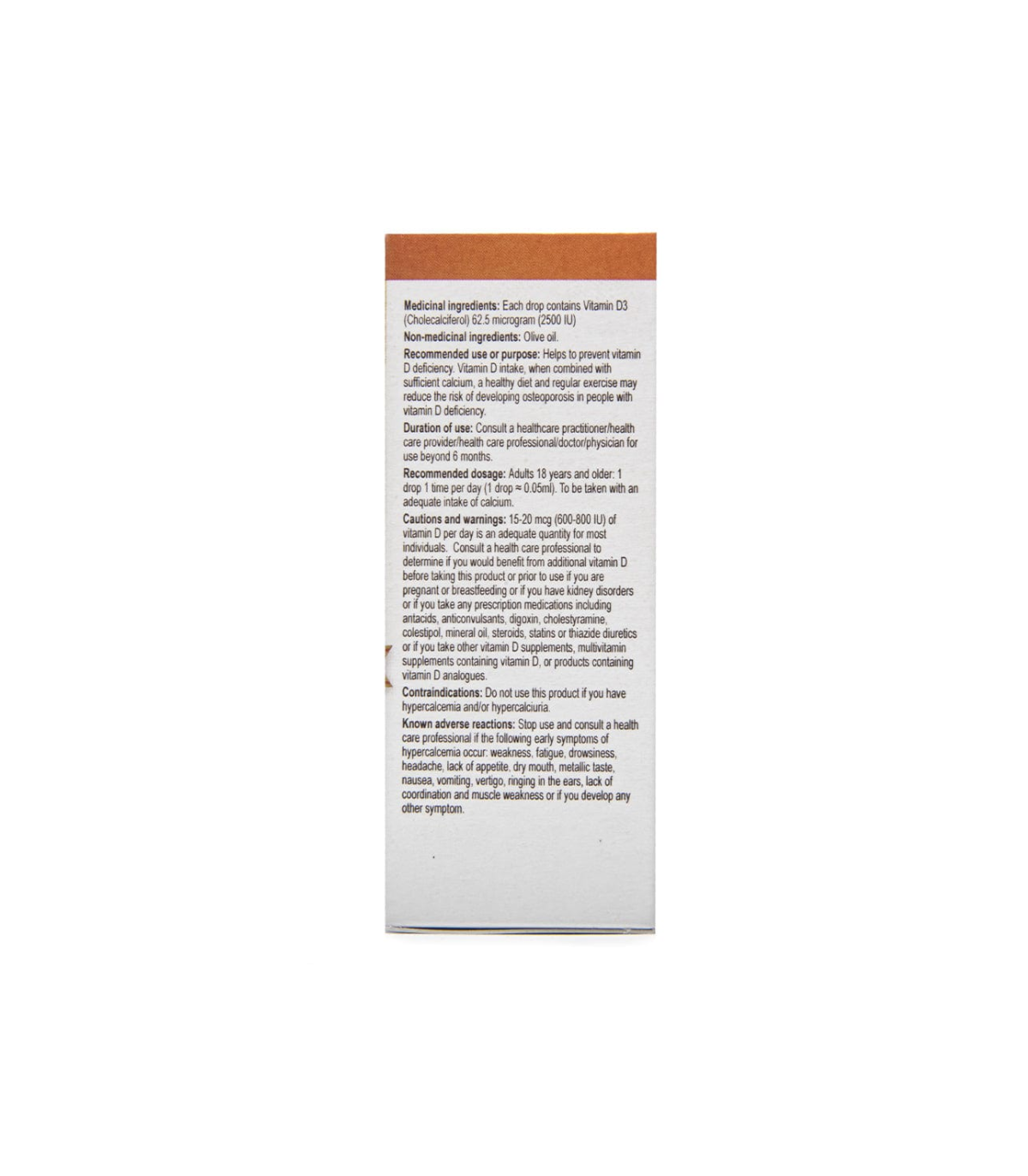 Nanton Nutraceuticals Vitamin D3 Drops maximum potency 2500 IU drop 15ml | Unbeatable Prices, Daily Deals | VITASHOP