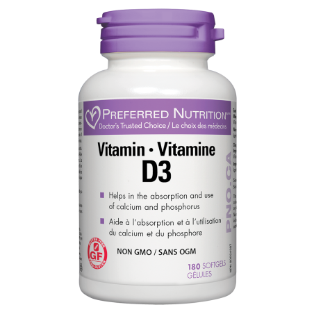 Preferred Nutrition 프리퍼드 뉴트리션 비타민 D3 180 소프트젤 | 매일 업데이트되는 특가 상품 | VITASHOP