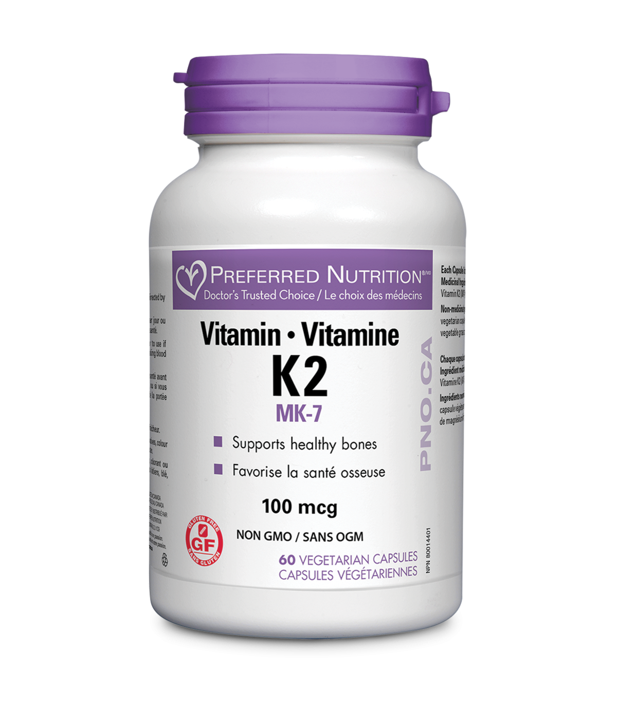 Vitamin K2 100mcg 60 Vegi Capsules | Safest & Easiest Shopping Vitamins Online | VITASHOP