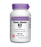 Vitamin K2 100mcg 60 Vegi Capsules | Safest & Easiest Shopping Vitamins Online | VITASHOP