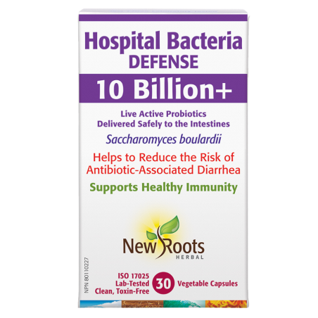 New Roots Hospital Bacteria Defense 10 Billion+ 30 Vegi Capsules | Unbeatable Prices, Daily Deals | VITASHOP