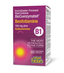 Natural Factors BioCoenzymated Benfotiamine B1 plus Sulbutiamine 60 Vegetarian Capsules | 每日最低价，每日特价 | V