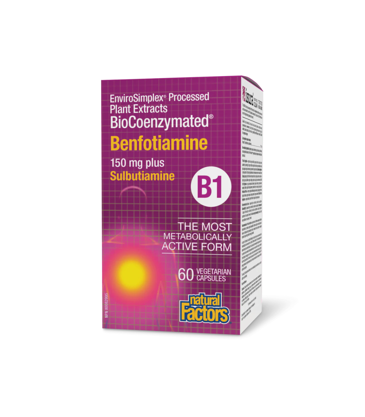 Natural Factors BioCoenzymated Benfotiamine B1 plus Sulbutiamine 60 Vegetarian Capsules | 每日最低价，每日特价 | V