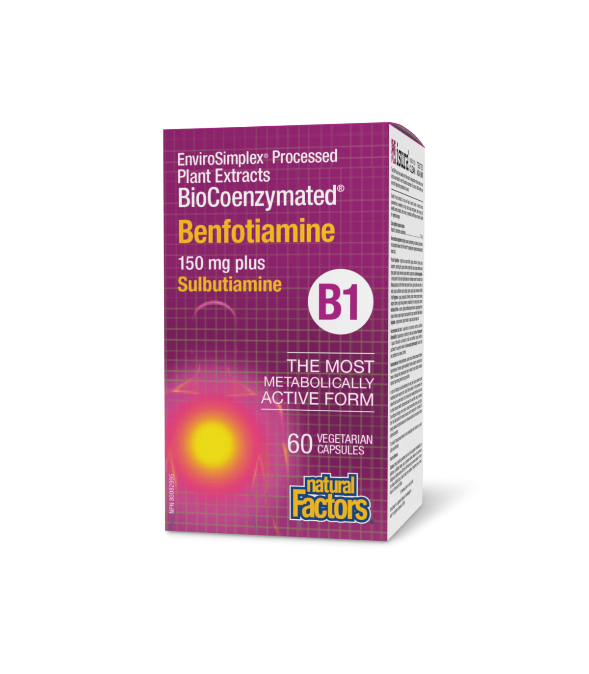 Natural Factors BioCoenzymated Benfotiamine B1 plus Sulbutiamine 60 Vegetarian Capsules | Unbeatable Prices, Daily Deals | VITAS
