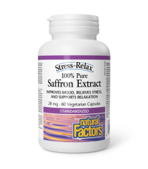 Natural Factors Saffron Extract 100% Pure 28 mg 60vcaps | Unbeatable Prices, Daily Deals | VITASHOP