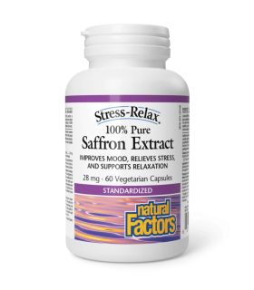 Natural Factors Saffron Extract 100% Pure 28 mg 60vcaps | Unbeatable Prices, Daily Deals | VITASHOP