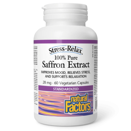 Natural Factors Saffron Extract 100% Pure 28 mg 60vcaps | Unbeatable Prices, Daily Deals | VITASHOP