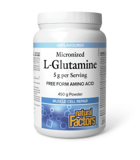Natural Factors L-Glutamine micronisée 5 g 450g
