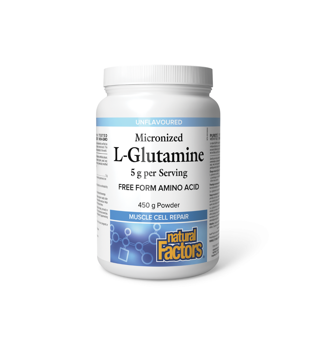 Natural Factors L-Glutamine micronisée 5 g 450g