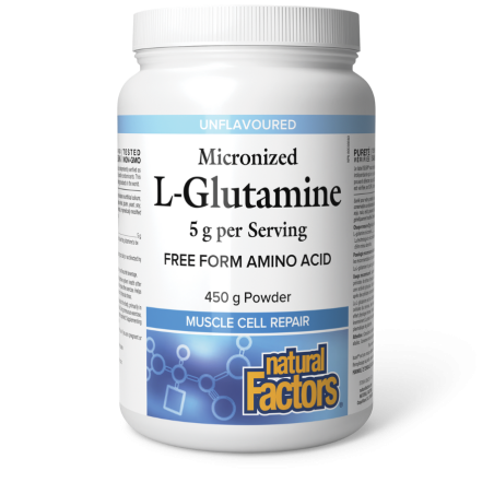 Natural Factors L-Glutamine micronisée 5 g 450g