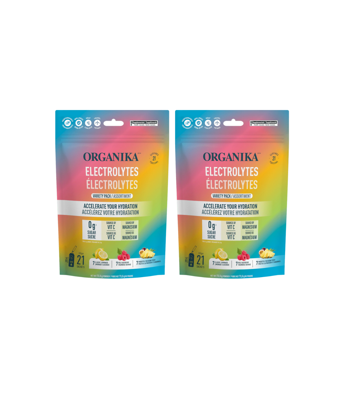 Organika Electrolytes Variety Pack 3.5G 21BAG