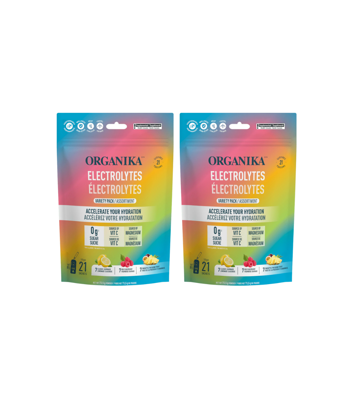 Organika Electrolytes Variety Pack 3.5G 21BAG