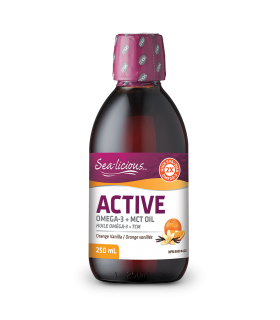 Sea-Licious 씨 리시우스 Sea-licious Active Omega-3 + MCT 오일 오렌지/바닐라 250ml | 매일 업데이트되는 특가 상품 | VITASHOP