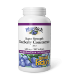 Natural Factors 내추럴 팩터스 BlueRich 초강력 블루베리 농축액 500mg, 소프트젤 180정 | 매일 업데이트되는 특가 상품 | VITASHOP