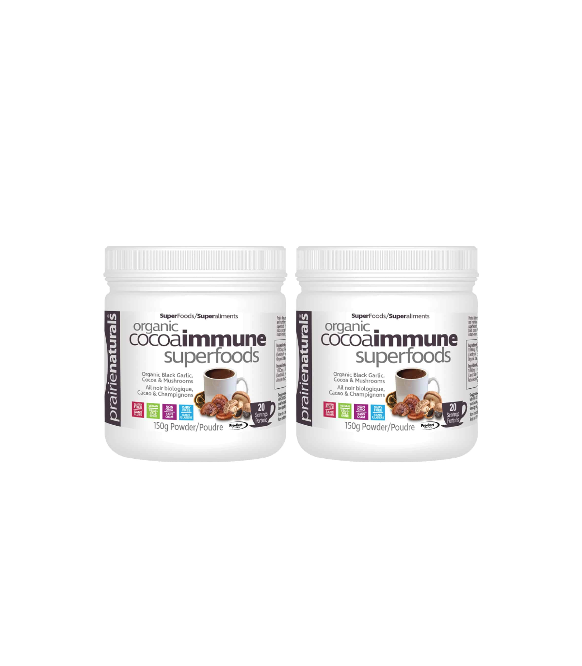 Prairie Naturals [2 FOR DEAL] 유기농 코코아이뮨 슈퍼푸드 150g | 매일 업데이트되는 특가 상품 | VITASHOP