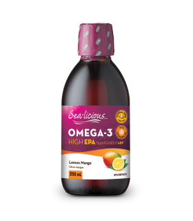 Sea-Licious Sea-licious Omega-3 High EPA Lemon/Mango 250 ml | Unbeatable Prices, Daily Deals | VITASHOP