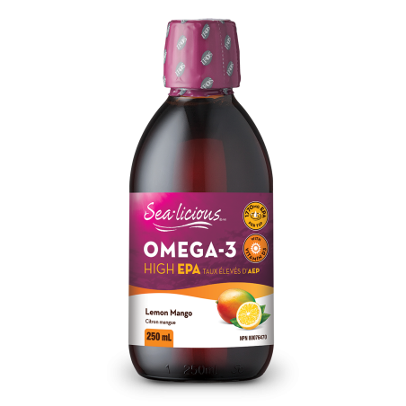 Sea-Licious Sea-licious Omega-3 High EPA Lemon/Mango 250 ml | Unbeatable Prices, Daily Deals | VITASHOP