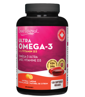 Sea-Licious Sea-licious Ultra Omega-3 + Vitamin D3 120 Softgels | 每天不同折扣, 全网最低价格 | 种类齐全的保健品店铺 VITASHOP, 只有你想不到, 没有你买不到 !