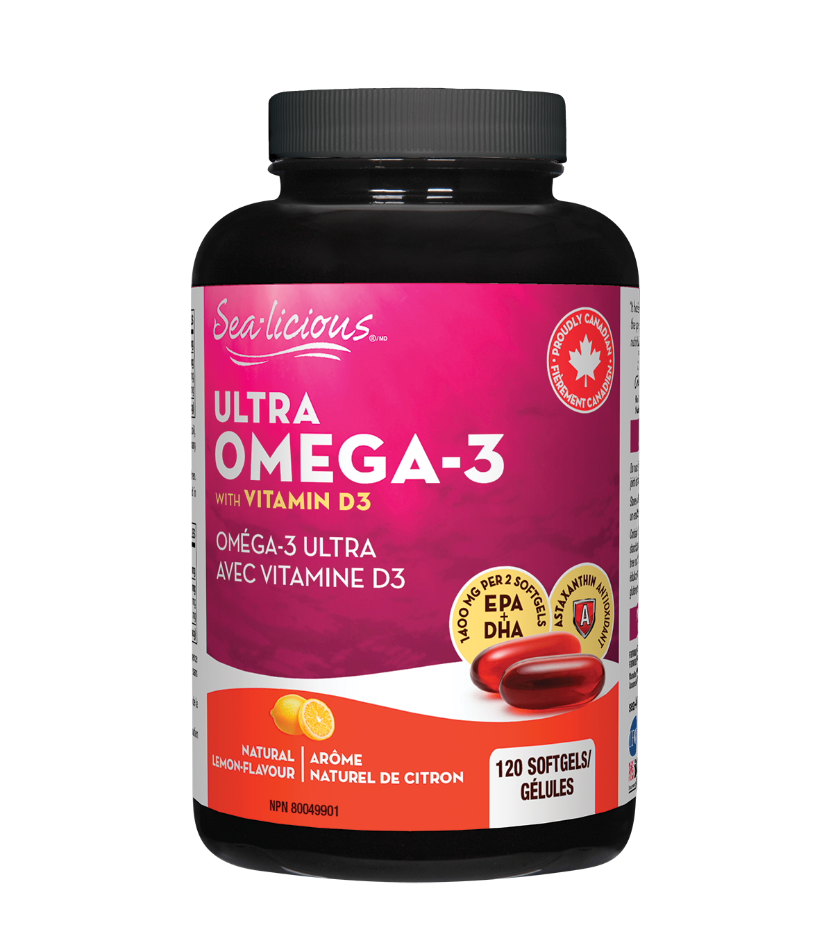 Sea-Licious Sea-licious Ultra Omega-3 + Vitamin D3 120 Softgels | 每天不同折扣, 全网最低价格 | 种类齐全的保健品店铺 VITASHOP, 只有你想不到, 没有你买不到 !