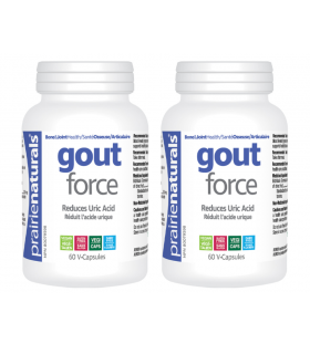 Prairie Naturals [2 for Deal] Gout-Force 60 Veg 캡슐 | 매일 업데이트되는 특가 상품 | VITASHOP