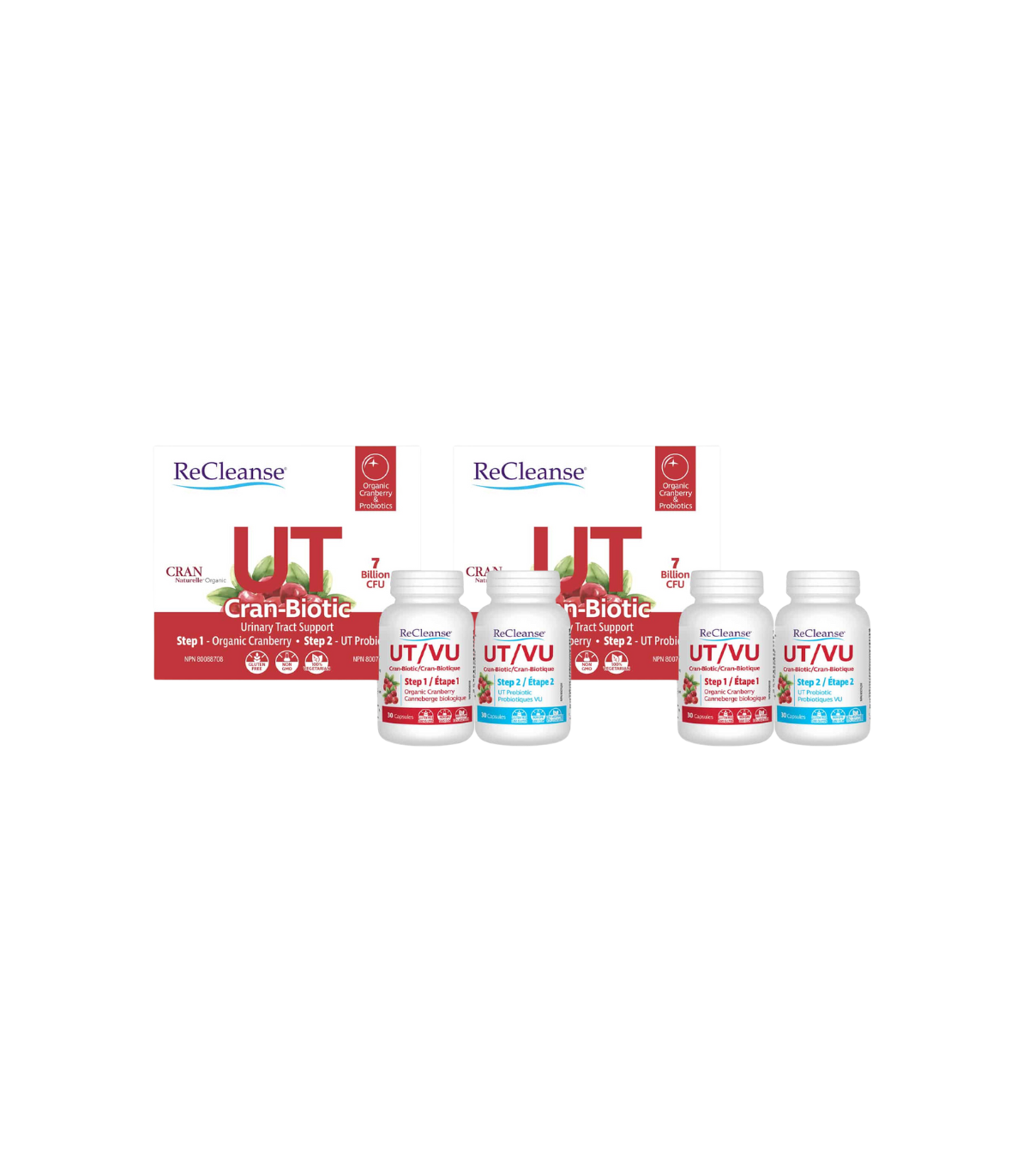 [2 for Deal] ReCleanse UT Cran-Biotic Urinary Tract Support Kit