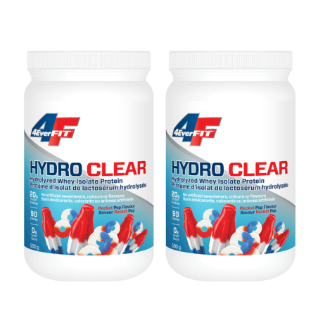 Prairie Naturals [2 for Deal] 4EverFit Hydro Clear 100% Whey Protein Hydrosylate Rocket Pop 520 g | Unbeatable Prices, Daily Dea