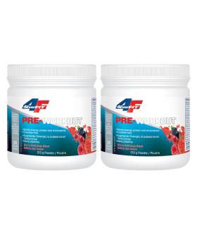 Prairie Naturals [2 for Deal] 4EverFit Pre-Workout - All Natural, Creatine Free - Berry Delicious Blast 210 g | Unbeatable Price