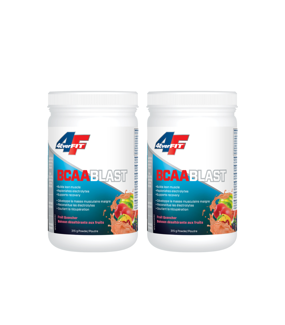 Prairie Naturals [2 for Deal] 4EverFit BCAA Blast - Advanced Electrolyte Matrix - Fruit Quencher 315 g | 매일 업데이트되는 특가 상품 | VITAS