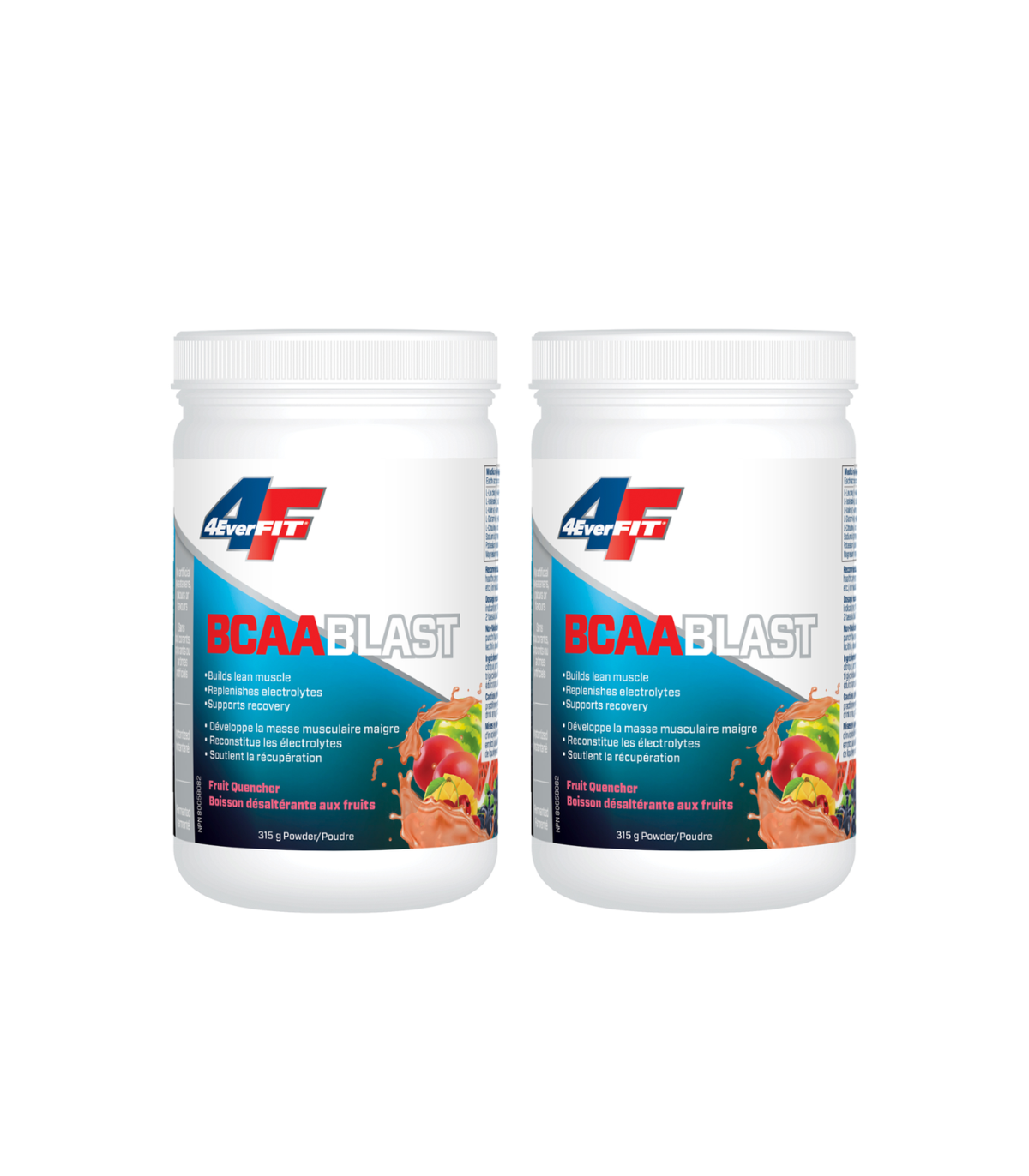 Prairie Naturals [2 for Deal] 4EverFit BCAA Blast - Advanced Electrolyte Matrix - Fruit Quencher 315 g | 매일 업데이트되는 특가 상품 | VITAS