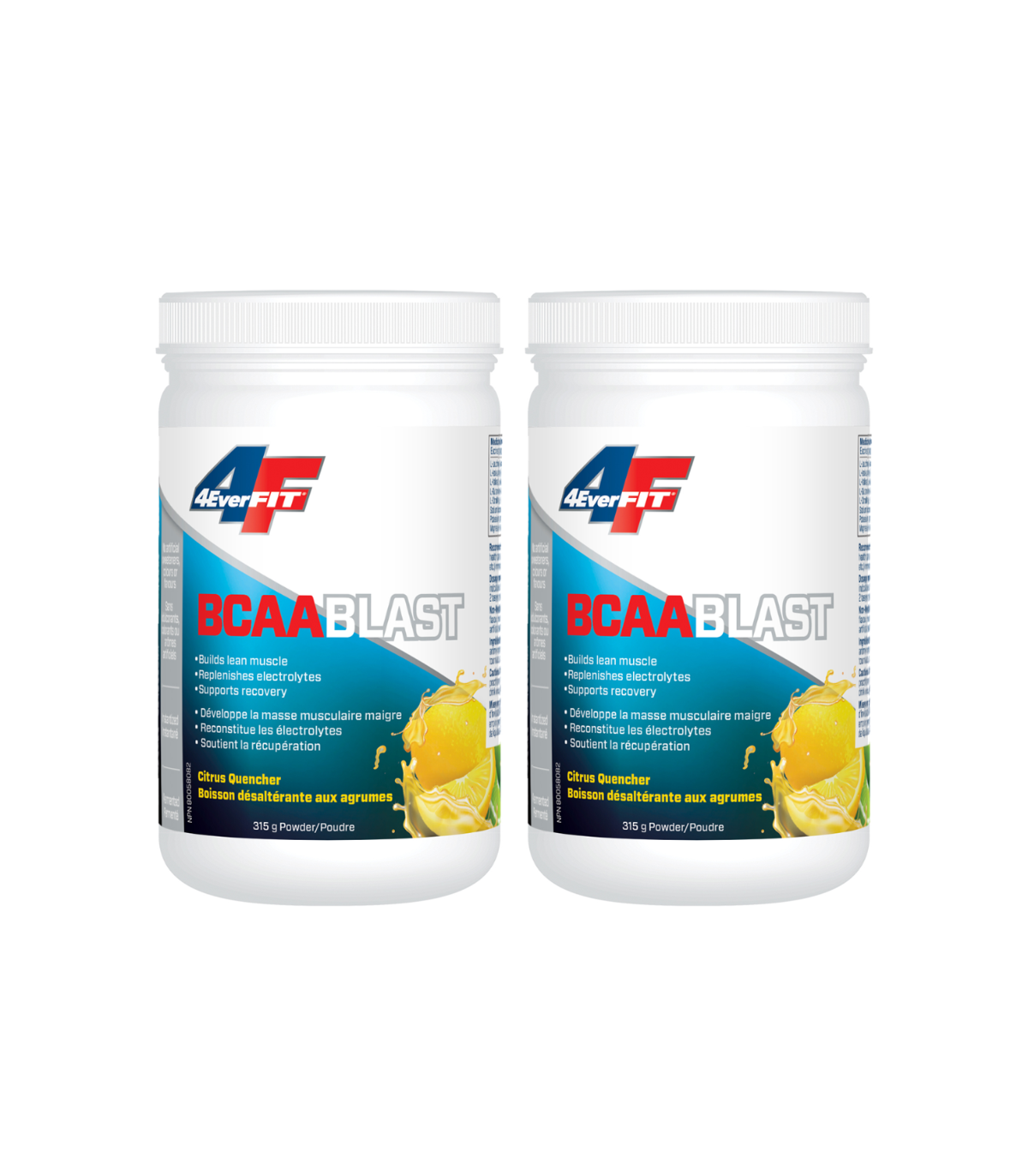 Prairie Naturals [2 for Deal] 4EverFit BCAA Blast - Advanced Electrolyte Matrix - Citrus Quencher 315 g | 매일 업데이트되는 특가 상품 | VITA