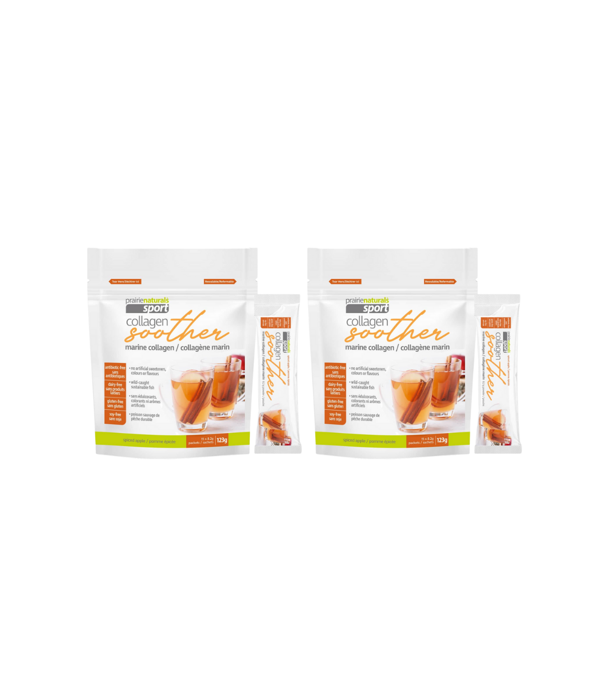 Prairie Naturals [2 for Deal] Marine Collagen Soother - Spiced Apple 8.2g x 15 | Unbeatable Prices, Daily Deals | VITASHOP