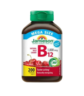 Jamison Vitamine B12 1 000 mcg Comprimés à dissolution rapide - Cerise - MEGA SIZE 20...