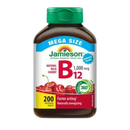 Jamison Vitamine B12 1 000 mcg Comprimés à dissolution rapide - Cerise - MEGA SIZE 20...