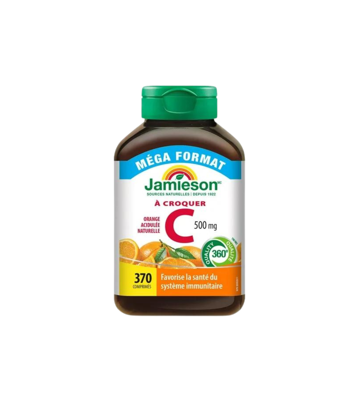 Jamieson 维生素C咀嚼片 500 毫克 - 香橙味 - 370 咀嚼片 | 每日最低价，每日特价 | VITAS